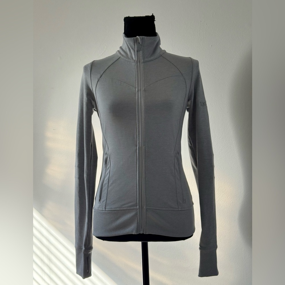 ALO Gray Full-Zip Jacket Womens Small